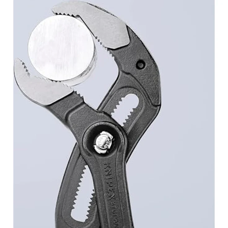 KNIPEX 87 01 400 SB Cobra XL Rohr- und Wasserpumpenzange mit Kunststoff überzogen grau atramentiert 400 mm – Bild 3