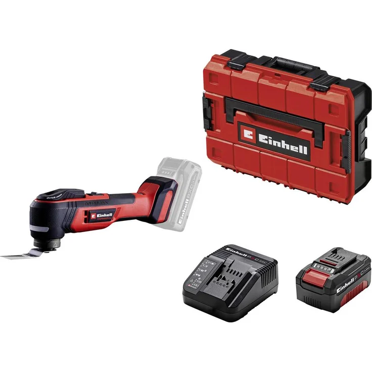 Einhell Professional TP-MG 18 Li BL Set, Akku-Multifunktionswerkzeug mit bürstenlosem Motor, inkl. 4,0Ah Akku, Ladegerät und Koffer