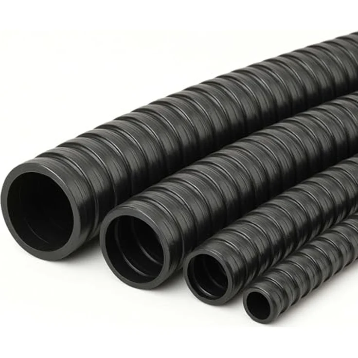 Wiltec Flexibler Förderschlauch 50m, Spiralschlauch 25mm (1"), schwarz, mit verstärkter Hart-PVC-Spirale für optimale Wasserführung – Bild 5