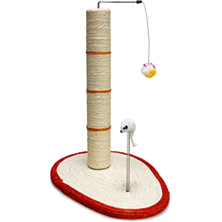 Arquivet 8435117843066 Pfostenkratzer mit Ratte und Kugel