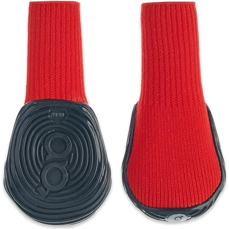 GOO EEZ Hundeschuhe für alle Jahreszeiten/Gelände, Ultras (XXL, rot) - Vollständig wasserdicht, rutschfeste Sohle, extra Dämpfung – Bild 1