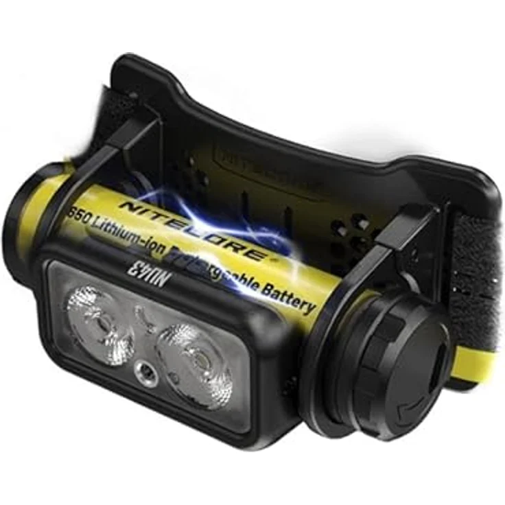 Nitecore Stirnlampe NU43, leicht, USB-C-aufladbare LED Kopflampe, 1400 Lumen, 130 m Leuchtweite, Rotlicht für Nachtsicht – Bild 2