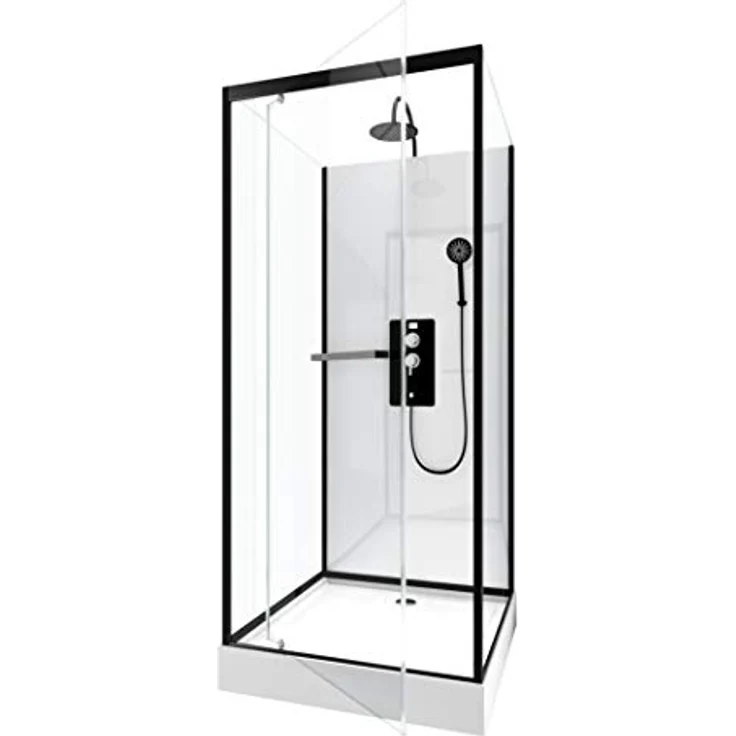 Marwell Komplettdusche Square, BxT: 90x90 cm, Einscheibensicherheitsglas, inkl. Armaturen - Preisvergleich – Bild 2