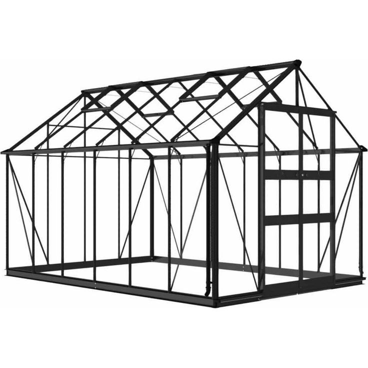 Eden Gewächshaus Blockley 812 Schwarz