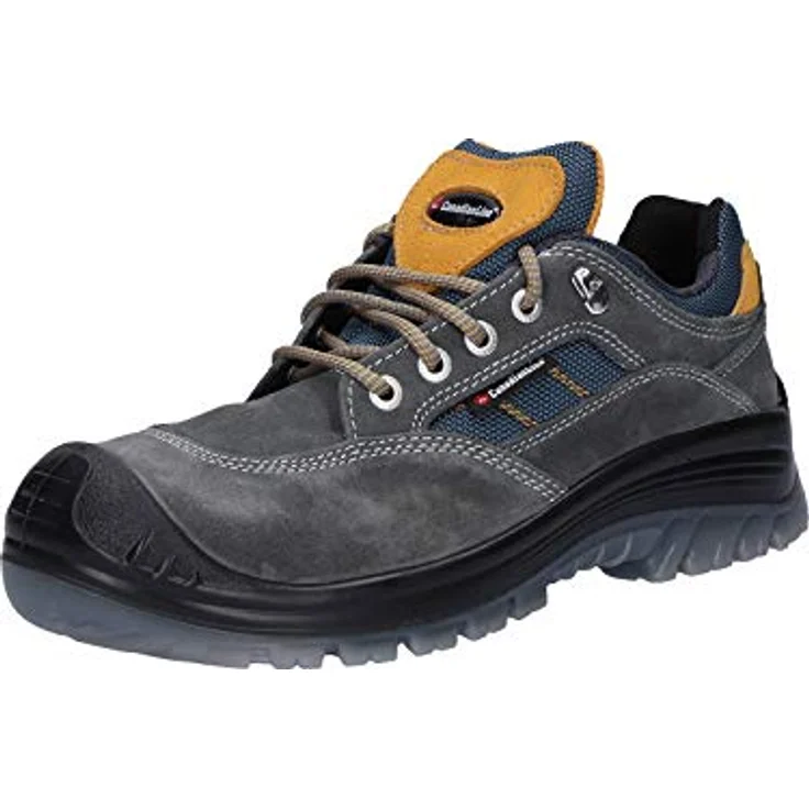 Canadian Line Nepal Arbeitsschuh, Sicherheitsschuhe S1P SRC mit Kunststoffkappe und Durchtrittschutz, grau/blau – Bild 7