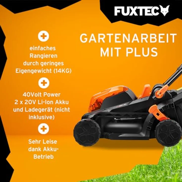 FUXTEC 20V Akku Rasenmäher ohne Akku-Ladegerät FX-E1RM20 – Bild 4