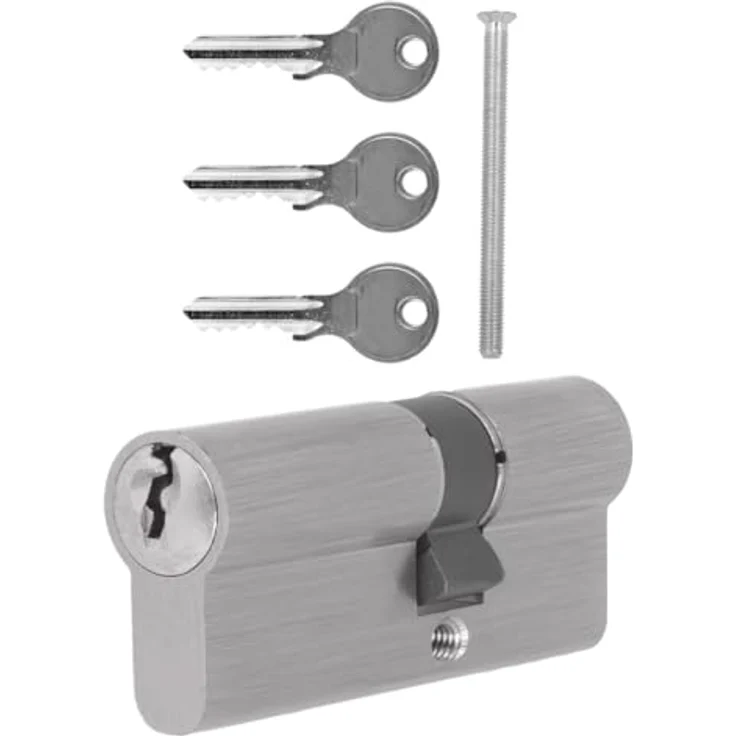 Schließzylinder - 30 x 30 mm - 3 Schlüssel - ( Doppelzylinder - Zylinderschloss - Profilzylinder ) – Bild 2