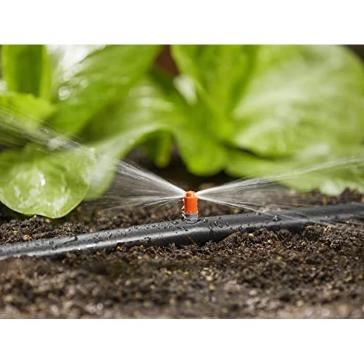 GARDENA Micro-Drip-System Streifendüse: Sprühdüse zur Bewässerung länglicher, schmaler Streifen, max. Sprengbreite 0.6 m, Reichweite 5.5 m (1370-20) – Bild 3