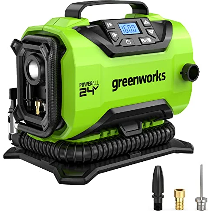 Greenworks G24IN, 24V Minikompresor für Autos mit 0 l Tankvolumen – Bild 1