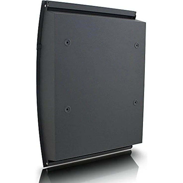 MS-Point Wandbriefkasten Letterbox, Halbrund mit 3 Sichtfenstern, Dunkelgrau Matt – Bild 4