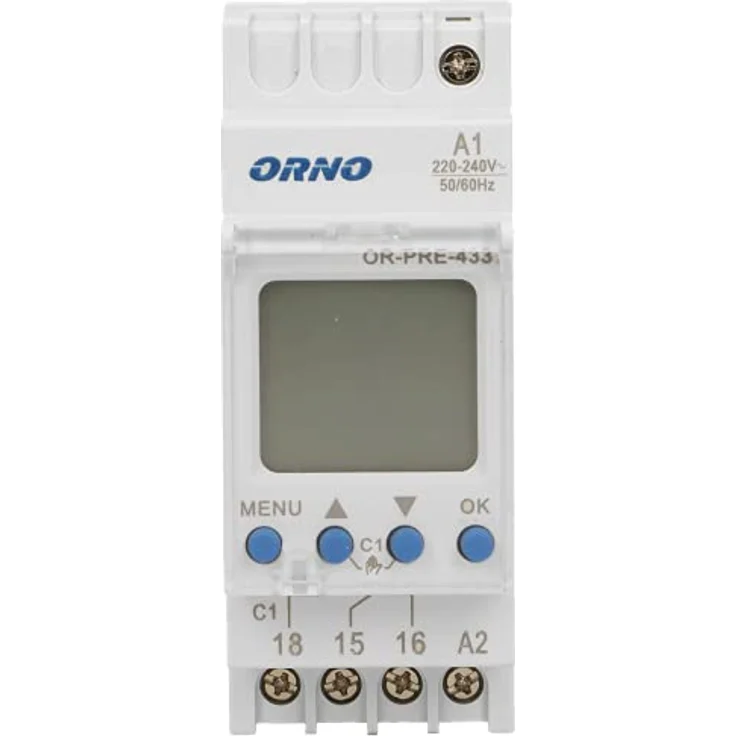 Orno OR-PRE-433, Zeitschaltuhr mit 52 Programmen, LCD-Display, 3 Menüsprachen, DIN TH-35mm, sehr hohe Flexibilität – Bild 4