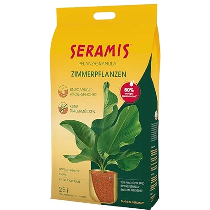 SERAMIS Pflanz-Granulat für Zimmerpflanzen, 25 Liter – Bild 2