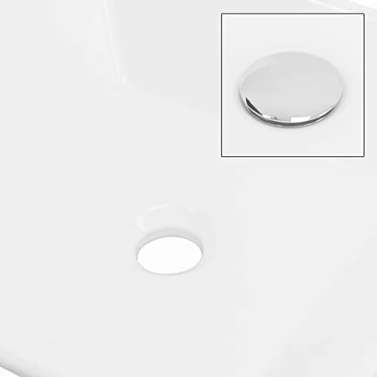 ML-Design Waschbecken aus Keramik in Weiß glänzend 41x41x12 cm Quadratisch, Moderne Aufsatzwaschbecken, Design Waschtisch Aufsatz-Waschschale Waschplatz Handwaschbecken, für das Badezimmer/Gäste-WC – Bild 5