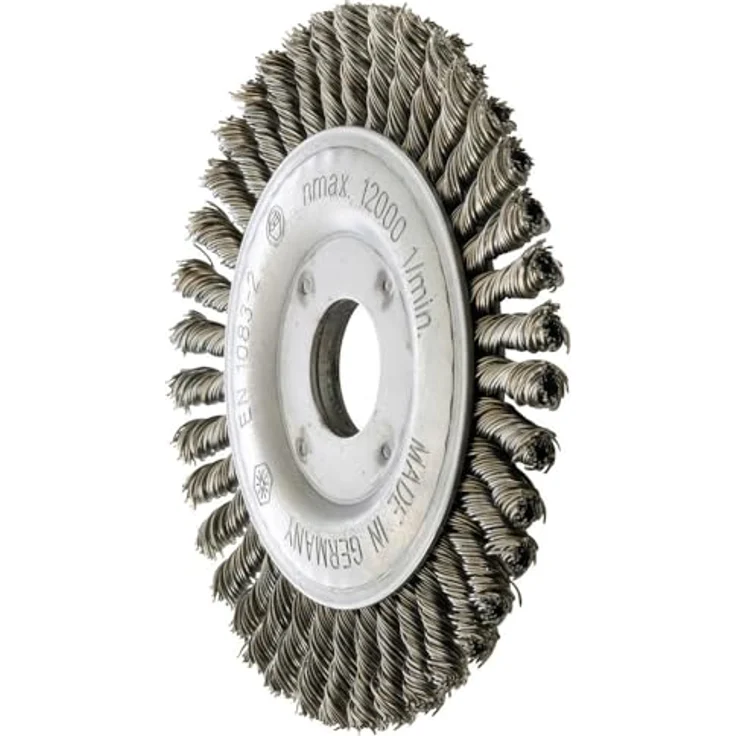 Forum Rundbürste Stahldraht 125 x 6 mm, gezopft für Entgraten und Reinigen, max. Drehzahl 12.500 min-1 – Bild 1