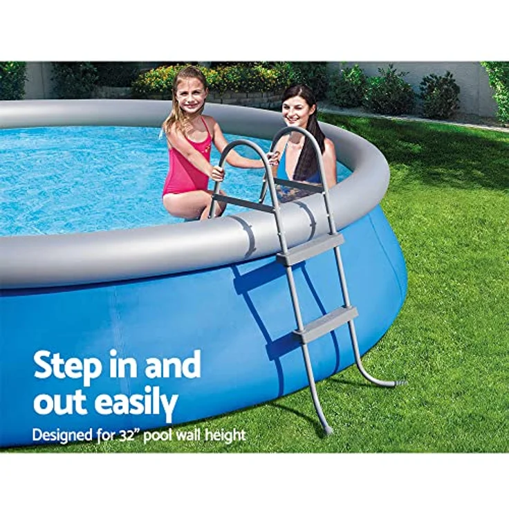 Bestway Poolleiter Gartenpool-Einstieg Schwimmbecken Sicherheitsleiter Treppe – Bild 5
