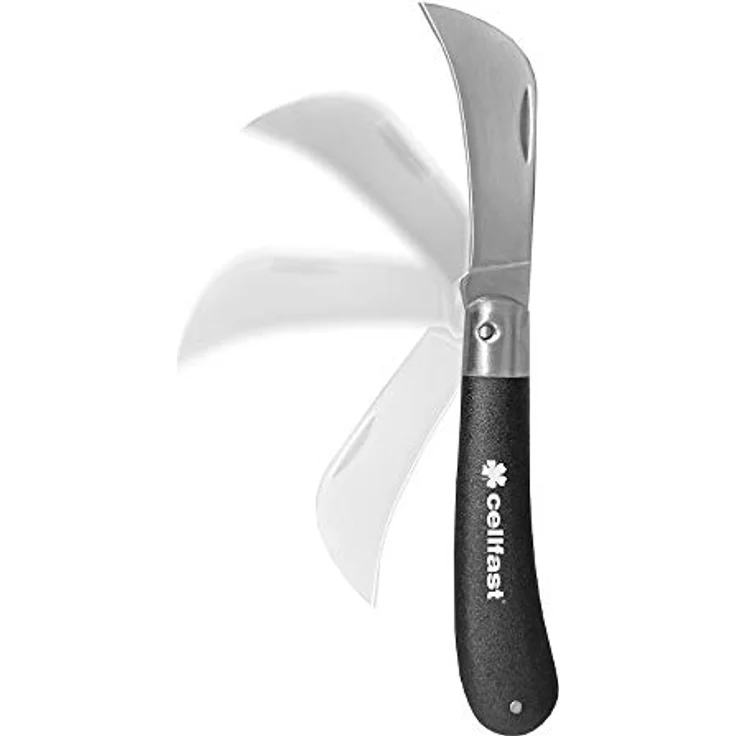 Cellfast Gartenhacke Gartenhippe, 3CR13 Edelstahl, Klappmesser mit ergonomischem Griff für präzise Schnitte – Bild 2