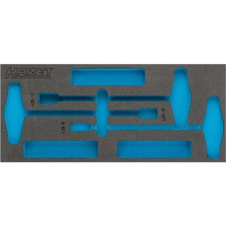 Hazet 2-Komponenten Weichschaum-Einlage für Art.Nr. 163-382/3, unbestückt, Ordnungssystem Größe 1/3+ (172 x 392 mm)