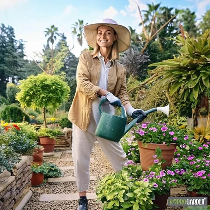 Progarden Blumenständer, Gartenbeet aus wetterbeständigem Kunststoff, 75,6 x 75,6 cm, in Braun oder Anthrazit – Bild 3