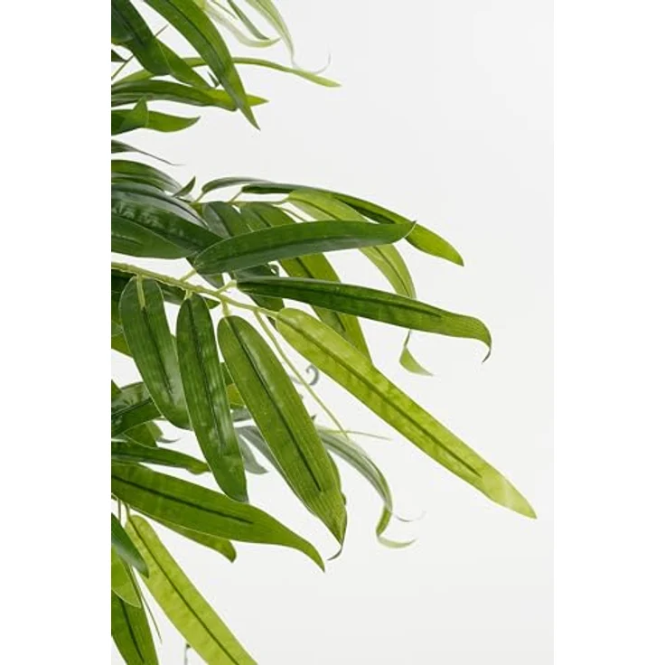 Mica Kunstpflanze Bambus, 150 cm hoch, grün, UV- und wasserbeständig, im Kunststofftopf – Bild 2