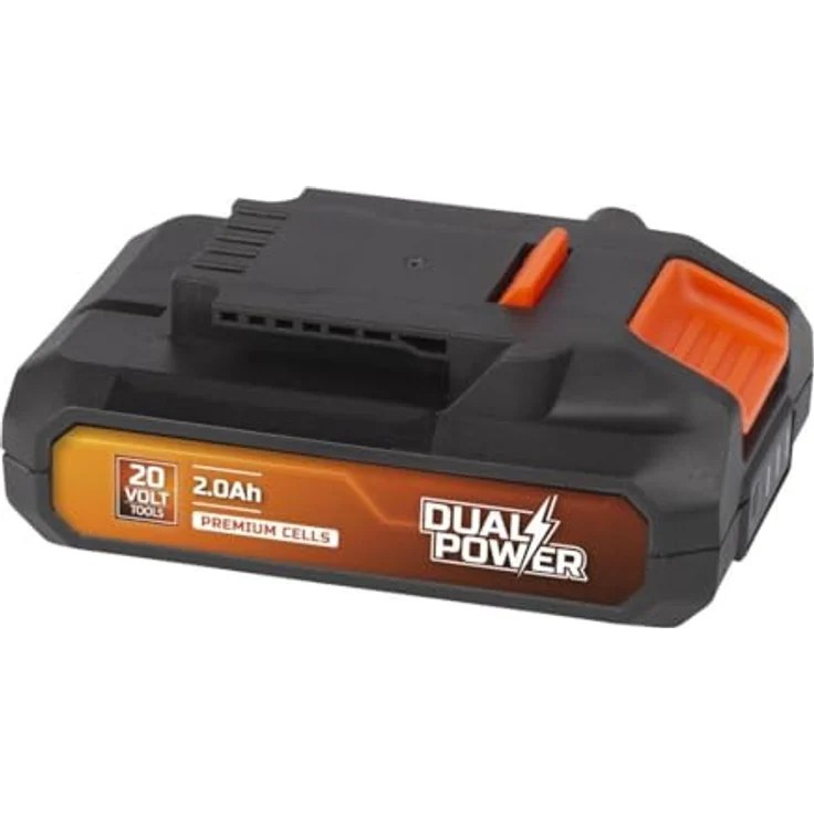 POWERPLUS Dual Power Akku POWDP9021-20V, 2,0Ah - leistungsstarke Akku-Plattform für 20V-Werkzeuge mit Leistungsanzeige-LEDs, ideal für Akkuschrauber, Bohrmaschine und Bohrschrauber – Bild 1