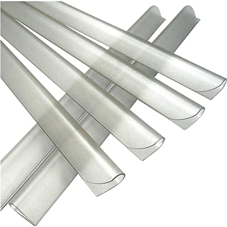 Klemmschienen 25-er Set Transparent 19x1,5cm – Bild 2