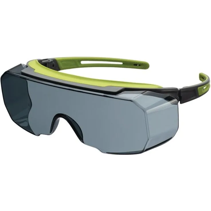 Honeywell Avatar Plus OTG, Überbrille EN166/EN170/UKCA mit grauem/grünem Rahmen und grauer Scheibe