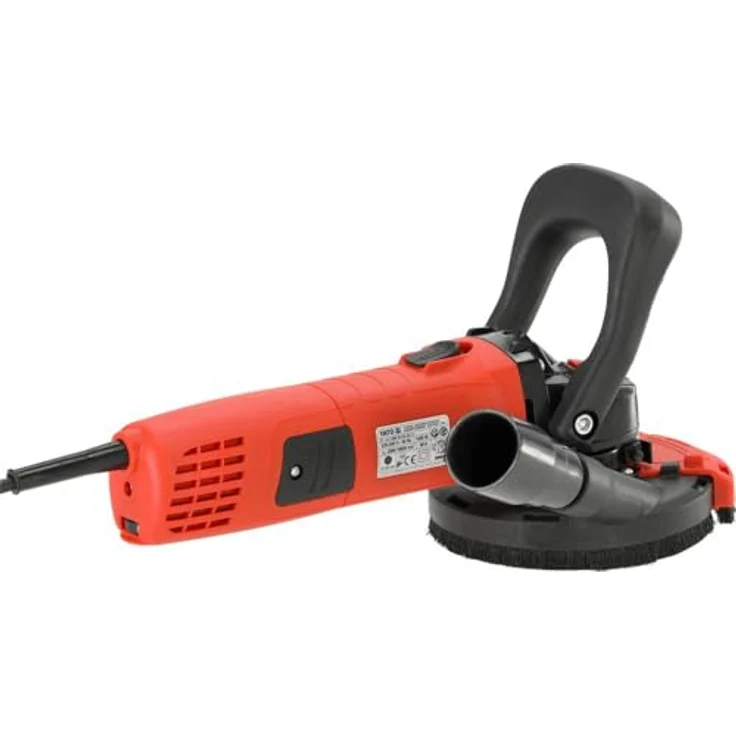 YATO Betonschleifer Betonfräse 1400W, Diamantschleifer 125 mm mit Drehzahlregelung und Absaughaube, für präzises Schleifen von Beton und Estrich – Bild 5