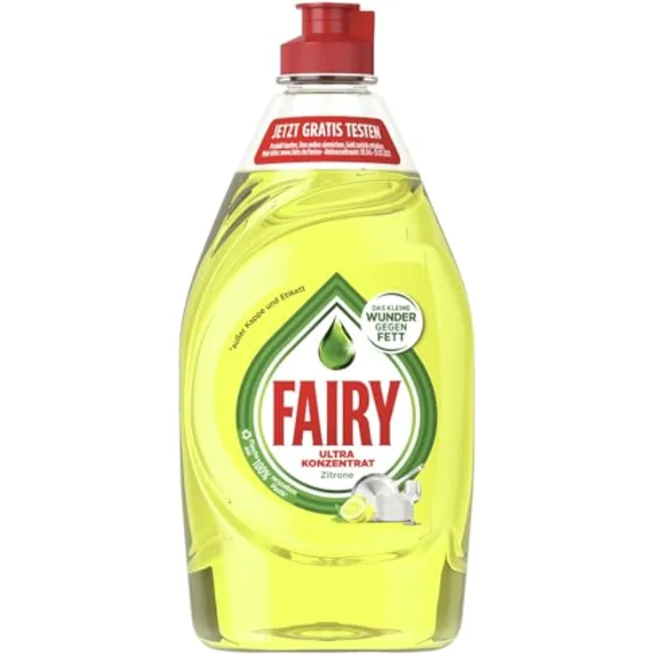 Fairy Zitrone Geschirrspülmittel, ultra konzentriert für strahlend sauberes Geschirr, 520 ml