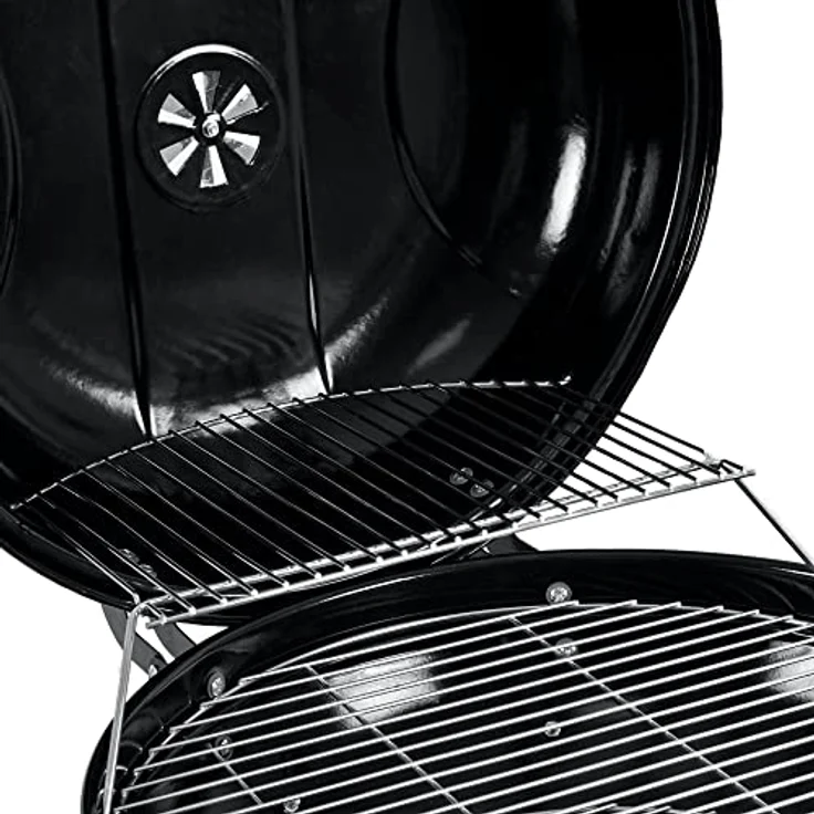 BBQ-Toro Kugelgrill Ø 57 cm mit Ablagefläche und Grillrostheber | Grillfläche Ø 54,5 cm | BBQ Kugelgrill Holzkohle, Barbecue Kugelgrill, Grill Holzkohle rund, Holzkohlegrill mit Deckel - Preisvergleich – Bild 4