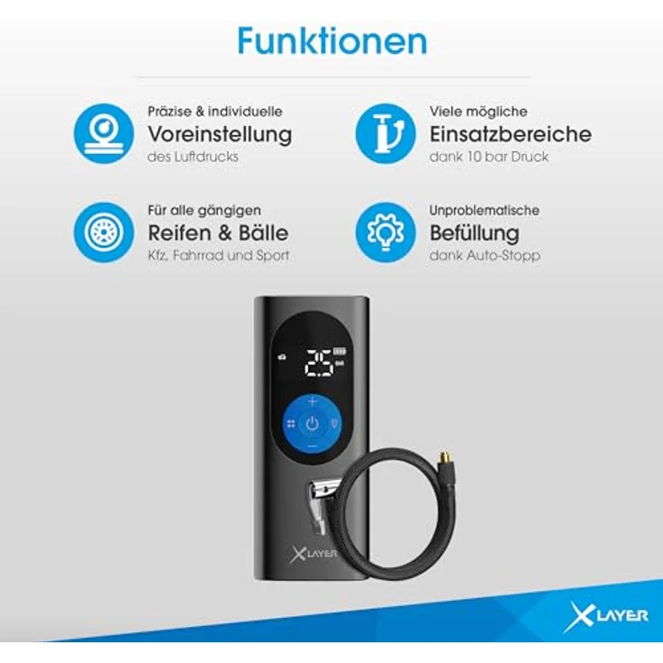 XLayer 220179, Kompressor, Mobile Akkukompressor 2.0 (10 Bar) – Bild 9