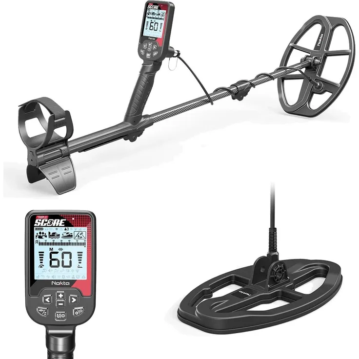 Nokta Metalldetektor Nokta Score 3 Pro Pack, 3 Meter wasserdicht, Multifrequenz, inkl. 2 Su