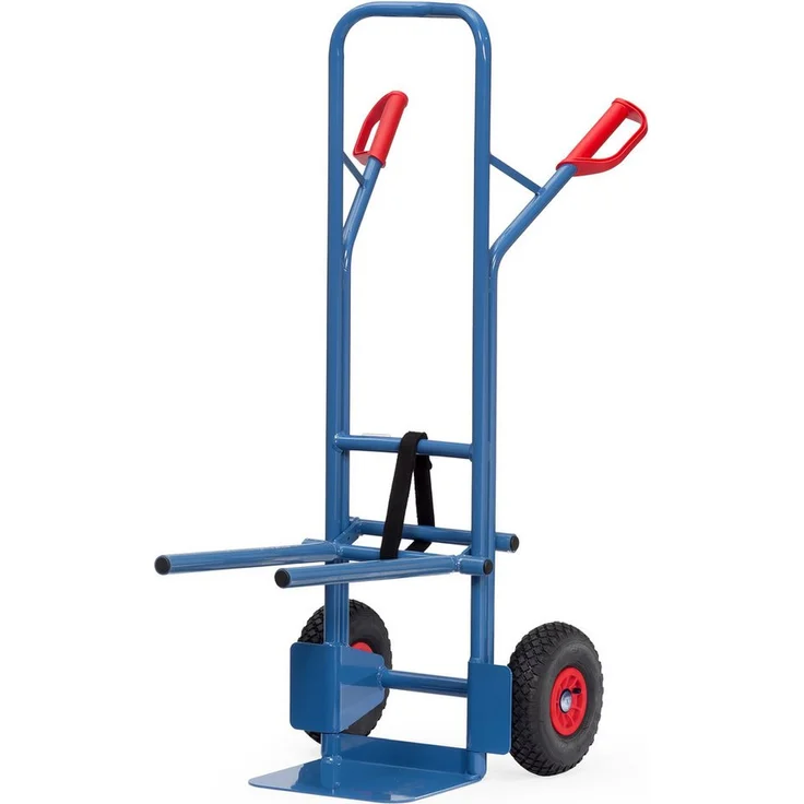 FETRA Sackkarre Stuhlkarre B1335L, stufenlos höhenverstellbar, Tragkraft 70 kg, pulverbeschichtet blau RAL 5007