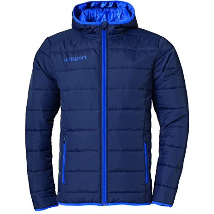 Uhlsport ESSENTIAL ULTRA LITE DOWN JACKET 3XL marine/azurblau, Daunenjacke für Herren, hohe Wärmeisolierung, bequeme Passform, praktische Kapuze – Bild 2