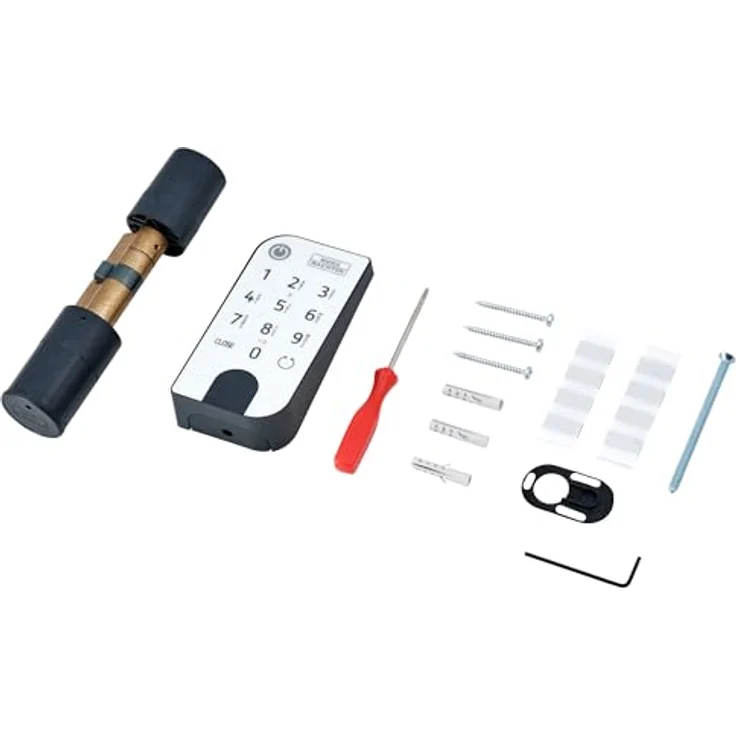 BURG-WÄCHTER Elektronisches Türschloss secuENTRY für Haustüren, Bedienung mit Zahlencode, App oder Funkschlüssel, Inkl. Zylinder, ENTRY Home 5001 PIN, Schwarz/Weiß – Bild 6