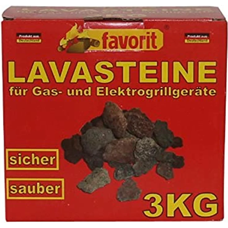 Favorit 3050 Lavasteine für Gas-Elektrogrill 3 kg, Praktischer Nachfüllpack 3kg für Lavasteingrill, hochwertige Lavasteine für das perfekte Grillergebnis und den besten Grillgenuss - Preisvergleich – Bild 2