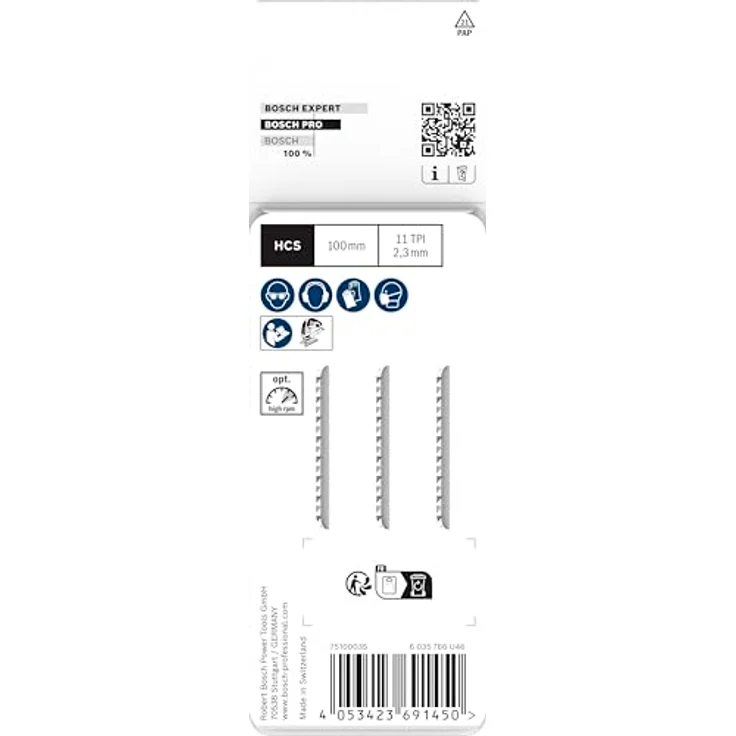 Bosch PRO Plastics PVC Clean T102H, 3 Stück Stichsägeblätter für Kunststoff, 100 mm, präzise Schnitte in PVC und PMMA – Bild 4