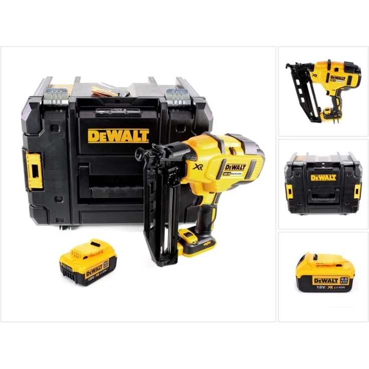 Dewalt DCN 660 NT, Akku Nagler 18V mit Brushless Motor, 32-63mm Nagellänge, 4Ah Akku, Koffer - ohne Ladegerät
