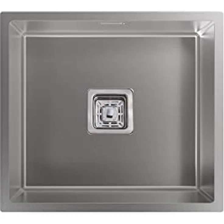 Cata | Spüle 1 Seno | Modell CB 45-40 R10 | Unterbauspüle | Quadratische Eimer |Möbelmontage 60 cm | Tiefe 20 cm | Edelstahl