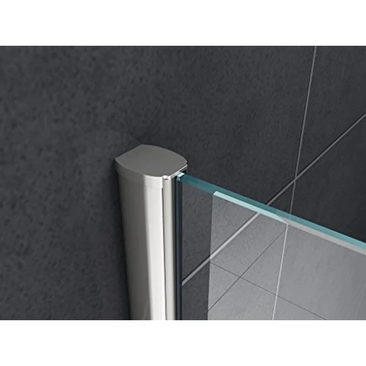 Glasdeals Walk-In Duschwand STRETTO-COVER-3679, 120 x 200 cm, Klarglas ESG-Sicherheitsglas mit Easy-Clean-Beschichtung, inklusive Haltestange, verchromte Aluminiumprofile, links- oder rechtsmontierbar – Bild 4