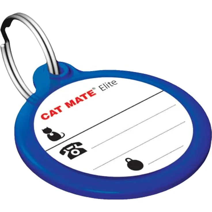 CAT MATE Katzenklappe Elektronische ID-Marke für Katzentür Elite, sicherer Zugang für Katzen, integrierte Namens- und Adressbeschriftung