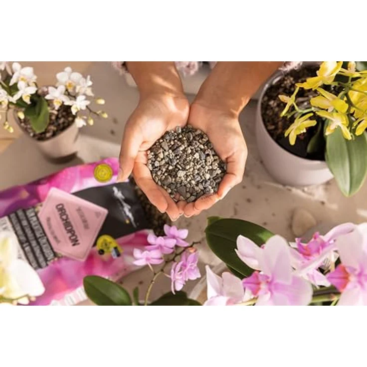 Lechuza® Orchidpon Substrat 6 L, torffreies Pflanzgranulat für Orchideen, vorgefüllt mit Nährstoffen – Bild 3