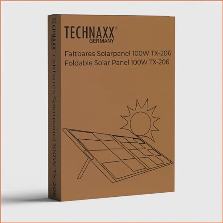 Technaxx TX-206, Solarpanel 100W mit hohem Wirkungsgrad, faltbar, mit Adapterkabel für Powerstations, 4 kg – Bild 7