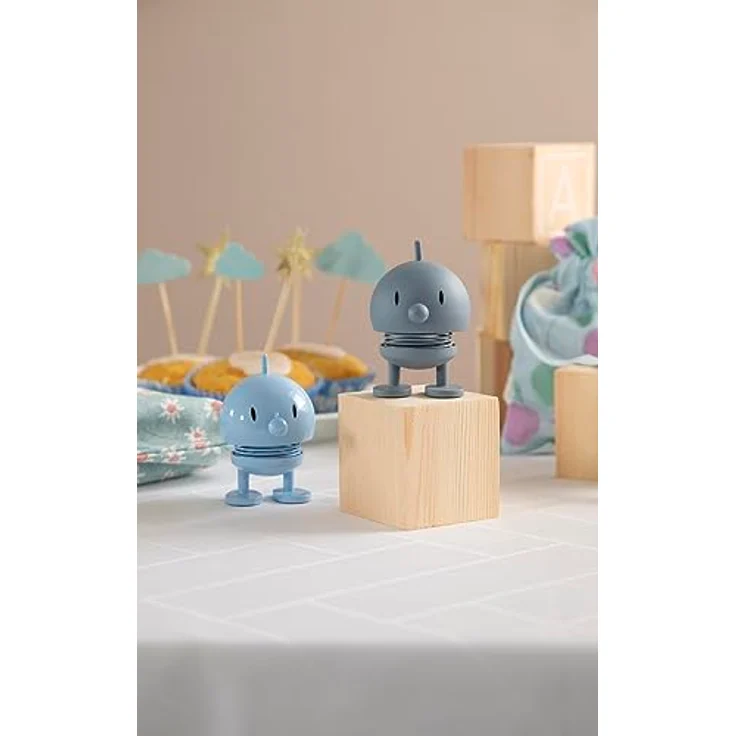 Hoptimist Small Bumble, Wackelfigur, Wackel Figur, Dekoidee, Dekoration, Kunststoff, Sky, H 7 cm, 26081 – Bild 10