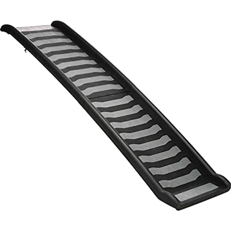 Trixie 39477 Klapp-Rampe, Kunststoff, 39 × 160 cm, schwarz/grau