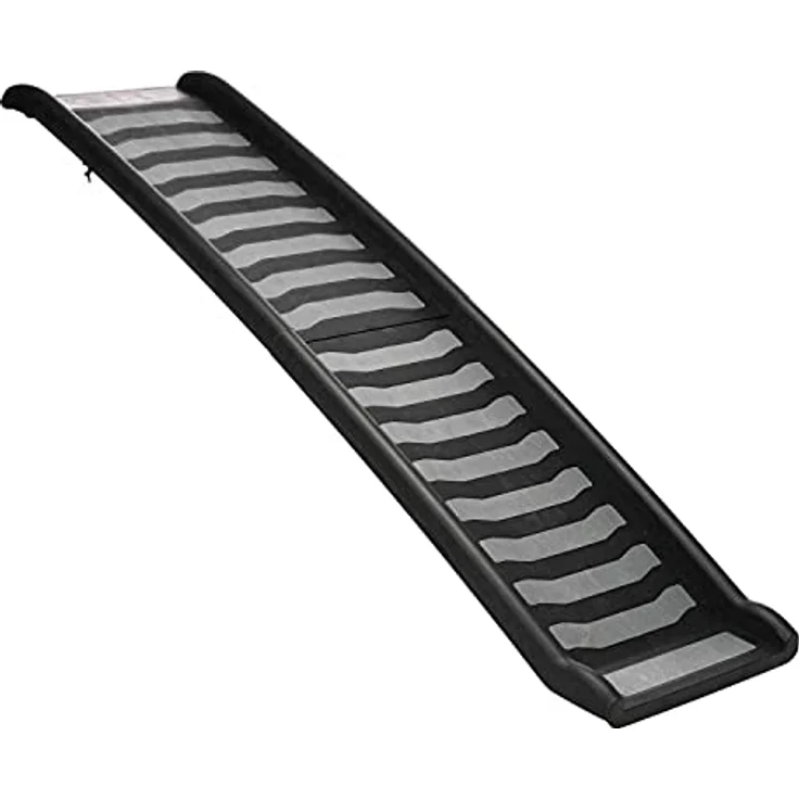 Trixie 39477 Klapp-Rampe, Kunststoff, 39 × 160 cm, schwarz/grau – Bild 1