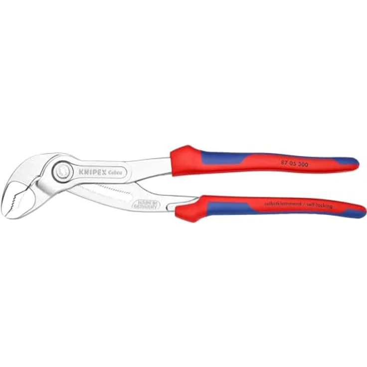 KNIPEX 87 05 300 Cobra Hightech-Wasserpumpenzange mit Mehrkomponenten-Hüllen grau atramentiert 300 mm – Bild 3