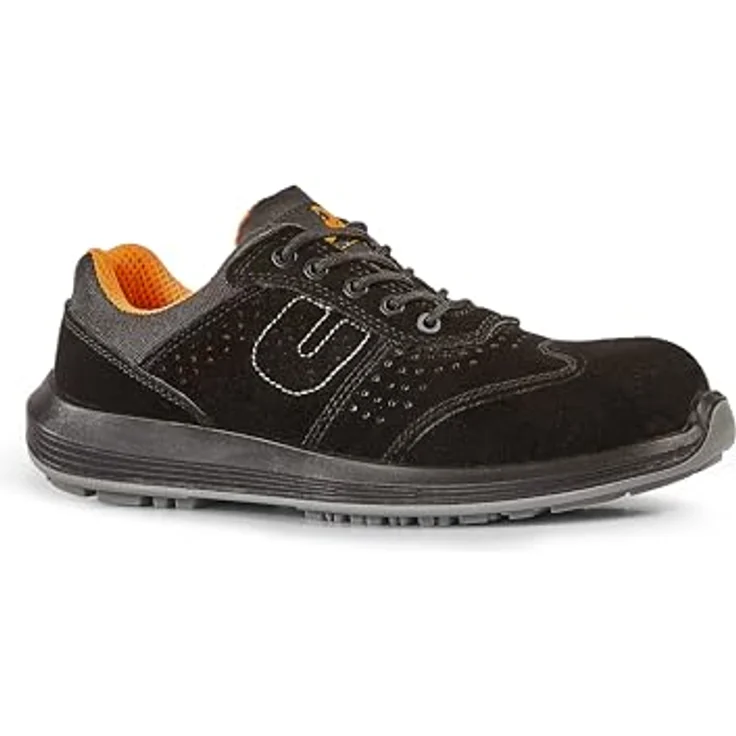 U-POWER Sicherheitshalbschuh SUN S1P SRC, metallfrei, Wildleder-Obermaterial, rutschfeste Sohle, Größe 39 – Bild 2