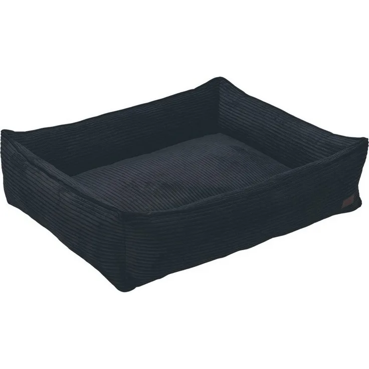 Designed By Lotte Tierbett Hundebett Ribbed anthrazit, Polyester, mit Flockenfüllung, waschbar bei 30 Grad, rutschfester Stoff an der Unterseite