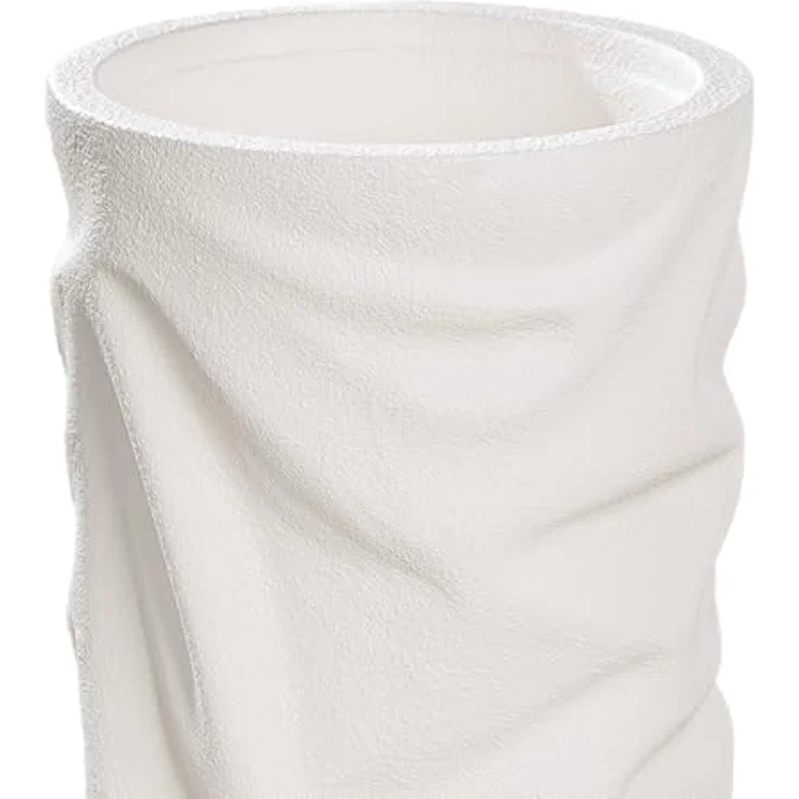 GILDE Übertopf XXL Crush, Magnesia, creme matt strukturiert, Höhe 90cm x Ø 36cm, Indoor geeignet – Bild 3