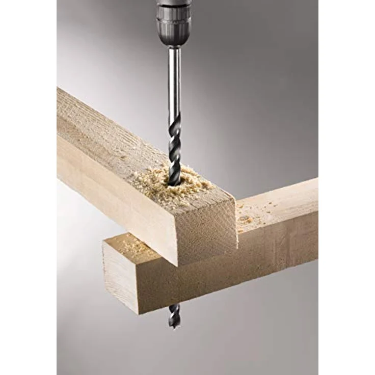 kwb 3-tlg. Holzbohrer-Set, 6 mm, 8mm, 10 mm (Balkenbohrer lang für Holz) – Bild 3